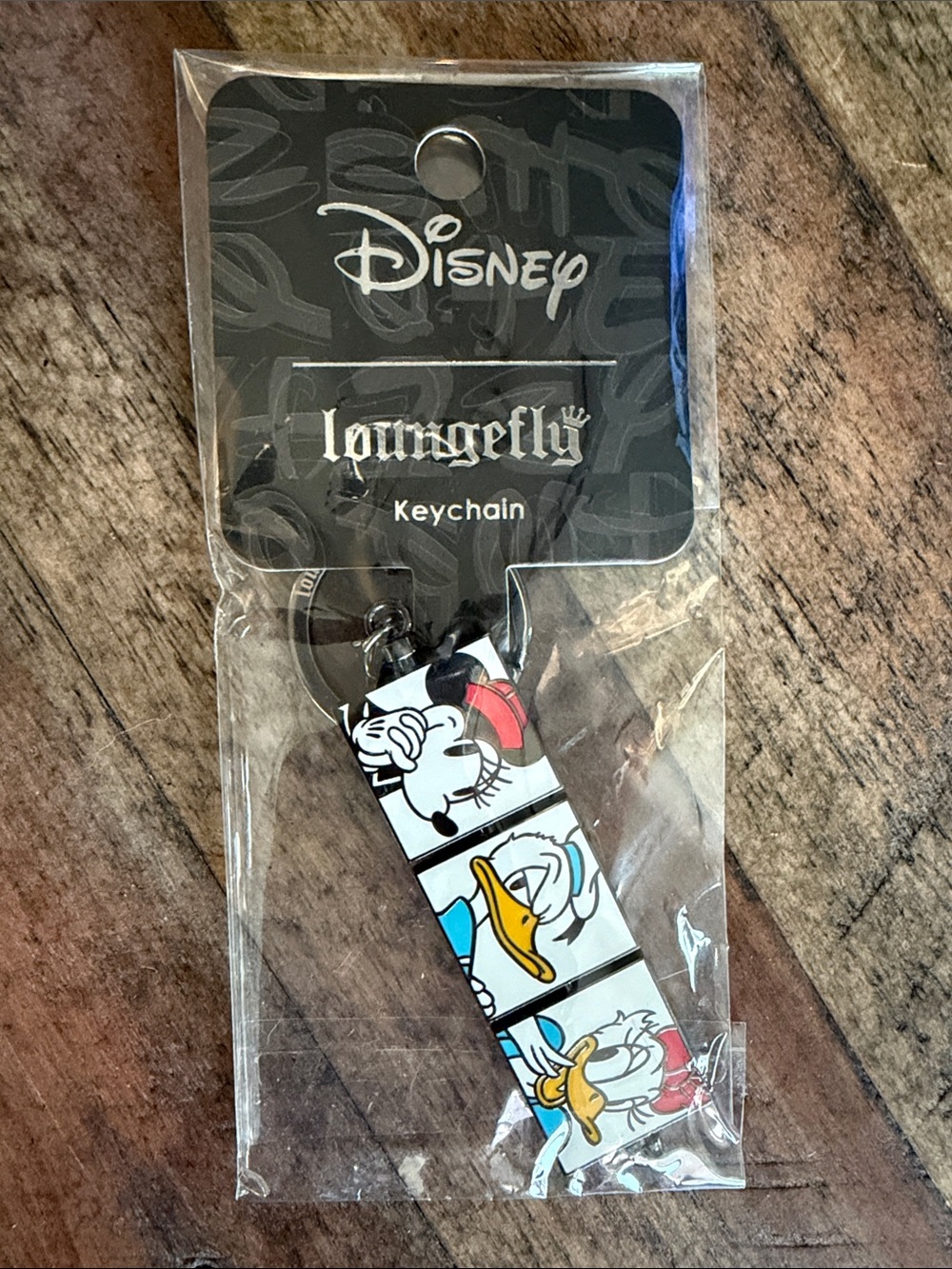 Loungefly Disney Sensational 6 Metal Keychain - White, Blue, Yellow, Red